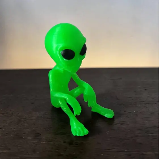 Boneco Alien Et Alienígena Decoração Brinquedo Enfeite Extraterrestre Verde Limão 6,5 cm Altura