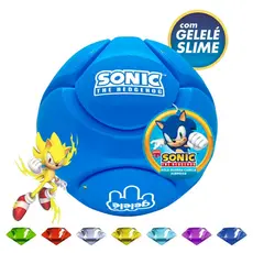 BOLA AZUL QUEBRA CABEÇA SONIC SLIME ESMERALDA DIAMANTE CAOS MONTÁVEL GELELÉ COLEÇÃO PRESENTE CRIANÇA
