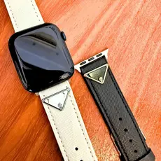 CINTO COURO PULSEIRA CARTERIA RELOGIO DIGITAL MARCA LUXO 38/40/41mm  SMARTWATCH PRETO PRATA CARAMELO