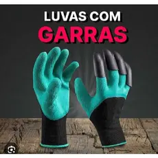 Luva Com Garras Cavar Terra Plantar Proteger Jardim
