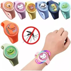 Pulseira Repelente Infantil Anti Mosquitos Dengue Pernilongo estampa de desenho animado luminoso