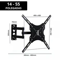Suporte Articulado TV 14 A 55 Polegadas Até 50kg LCD LED Pronta Entrega