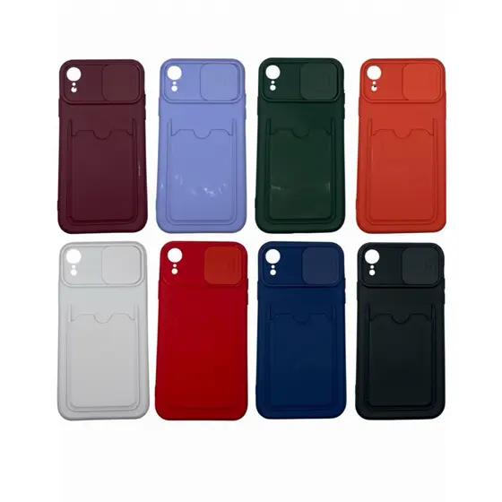 Capa Protetora CPCXR Porta Cartão iPhone XR com Tampa de Câmera