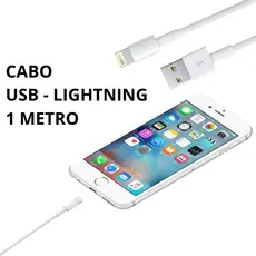 Cabo USB CI1M Lightning p/ Iphone 1 metro compatível com iPhones 5 6 7 8 8 PLUS X XS 11 12 13 14 Carregador
