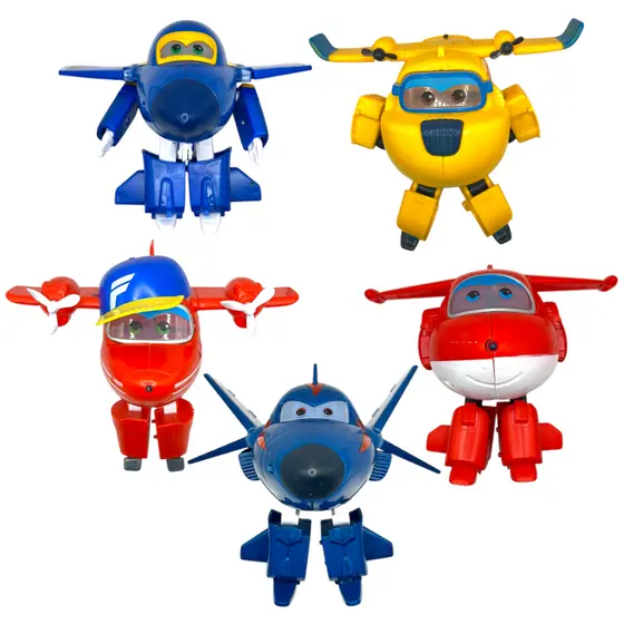 Brinquedo Super Plane 3 ASP3 Brinquedo Infantil Divertido Aviões Personagens Super Plane Para Crianças Articulavel