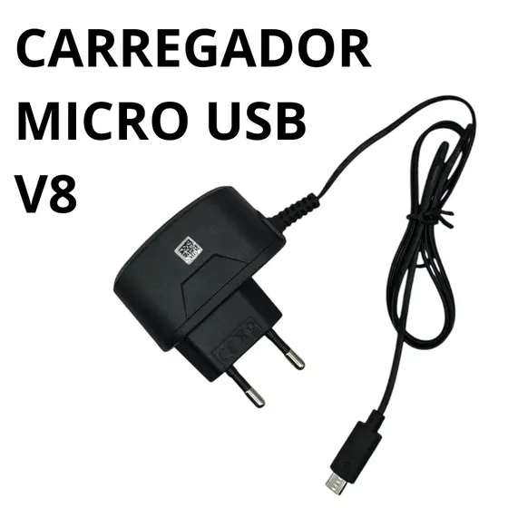 Carregador STAP53WS Micro USB V8 LG para Celulares Tomada com Cabo 4.8v 0.4A