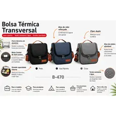 Bolsa Térmica Com Alça Lanche Bebida Lancheira Portátil Trabalho Fitness B470