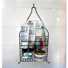 Suporte Prateleira De Banheiro Multifuncional Porta Shampoo Organizadora De Aramadas Em Inox