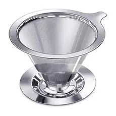 Filtro De Café Coador Café Chá Inox De Alta Qualidade Atóxico Reutilizável Pour Over--Envio imediato