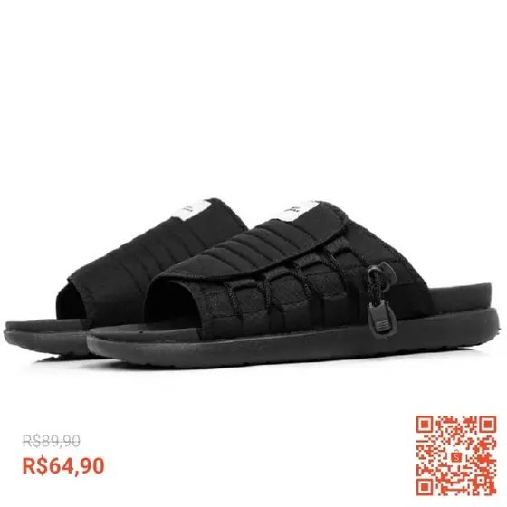 Chinelo Slide Unissex com Base Acolchoada e Confortável