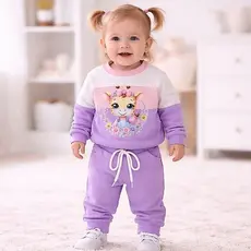 Conjunto Moletom Flanelado Bebê Calca e Blusa– 3 CORES - RN ao 2 Anos - inverno - menino e menina