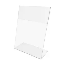 Display Acrílico Porta Folha Papel A4 L Vertical Mesa Balcão