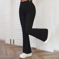Calça Legging Flare Cintura Alta Bailarina Suplex Modela Bumbum