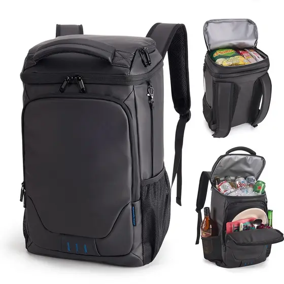 ROMANTIC CROWN Mochila Térmica Impermeável 23L Isola 16h Cooler Portátil,Resistente à Água com Abridor de Garrafas Praia