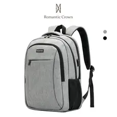 ROMANTIC CROWN Mochila Notebook 15.6 Polegadas Executiva Mochila Masculina Feminina para Trabalho e Viagem