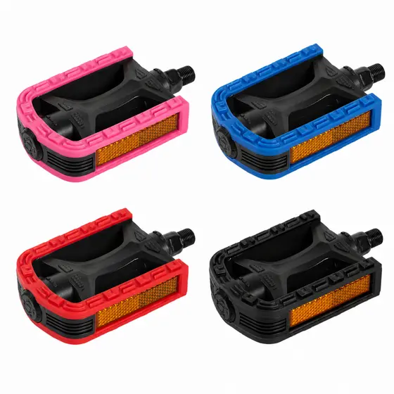 Pedal Bike Nylon Rosca Fina 1/2 Bicolor Metalciclo