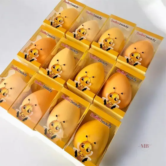 Kits Esponjas Esponjinha De Maquiagem Para Rosto Base Corretivo Contorno Pó Suave Macia