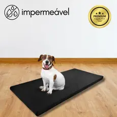 Caminha Almofada Colchonete Pet 90x40x3cm Cama Cachorros Gatos Impermeável Resistente TOP Espuma D23