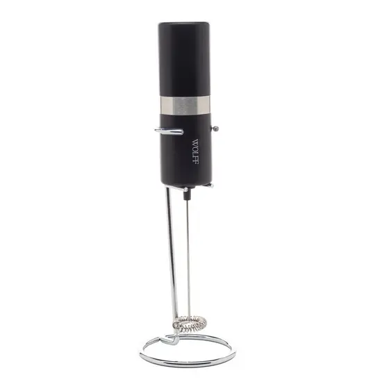 Mixer Elétrico para Bebidas de Aço Inox e Plástico com Suporte - Wolff