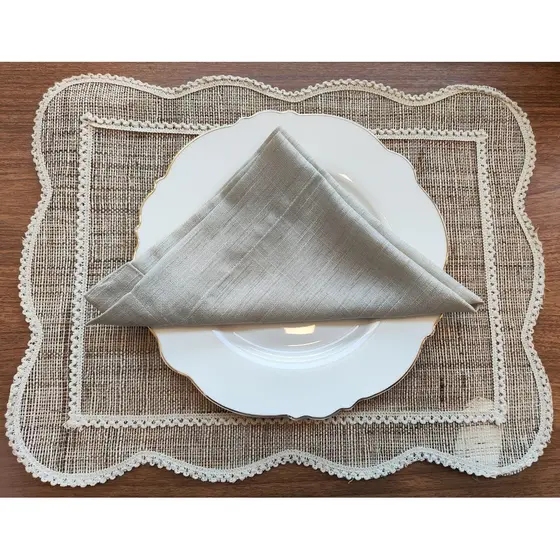 Kit 6 Guardanapos de Tecido 45x45 Premium com bainha Várias Cores