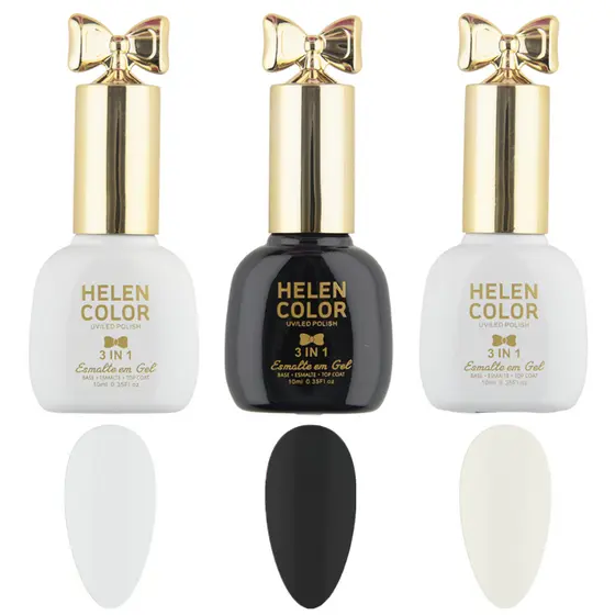 Helen Color Kit Esmalte Francesinha 30ml em Gel Uv Led Manicure