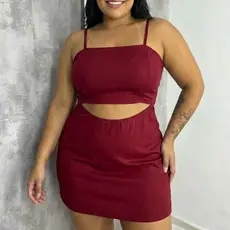 Macaquinho Feminino Plus Size Estilo Alfaiataria Jardineira Tamanho Grande Moda Feminina G e GG