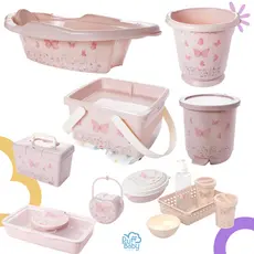 KIT 9 ITENS Banho bebê ursinho completo com kit higiene menino menina