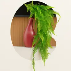 Pendentes Jamaica 80cm Planta Artificial Grande Samambaia Decoração Vaso Planta Artificial Samambaia Jardim Sala