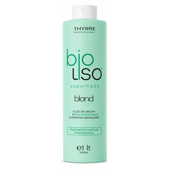 escova progressiva bioliso thyrre cosméticos brilho espelhado selagem matizadora 1l