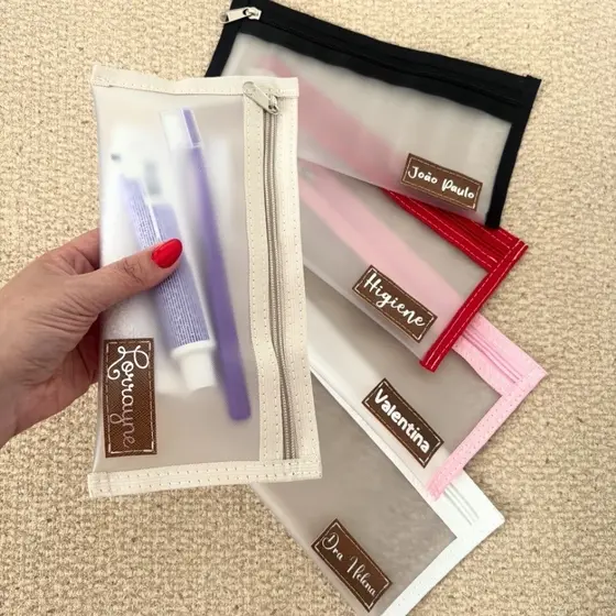 Porta Escova Personalizado | Necessaire Higiene Bucal Escolar 24x12 cm