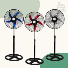 Ventilador de Coluna Pedestal 60W 5 Pás 110V ou 220V Altura Ajustável Potente