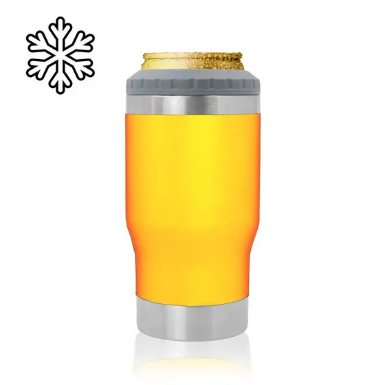 Copo Térmico Porta Lata Gelado 24h Academia Esportes Premium Original Profissional Top Durável Resistente Prático