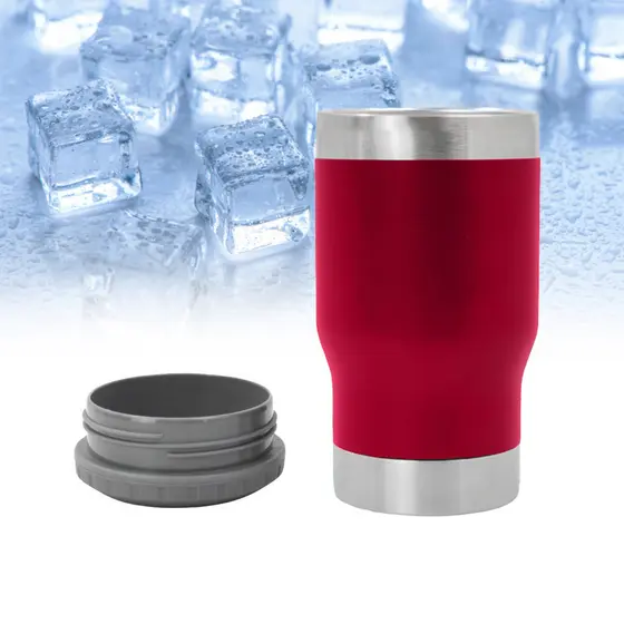 Copo Térmico Porta Lata Gelado 24h Academia Esportes Premium Original Profissional Top Durável Resistente Prático