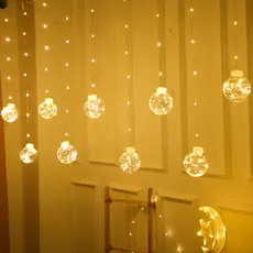 Cortina LED 10 Lâmpadas Branco Premium Qualidade Original Profissional Top Durável Resistente Prático Moderno Elegante