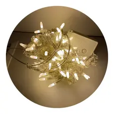 Cordão de Luz LED 100 Lâmpadas Branco Quente 10 Metros