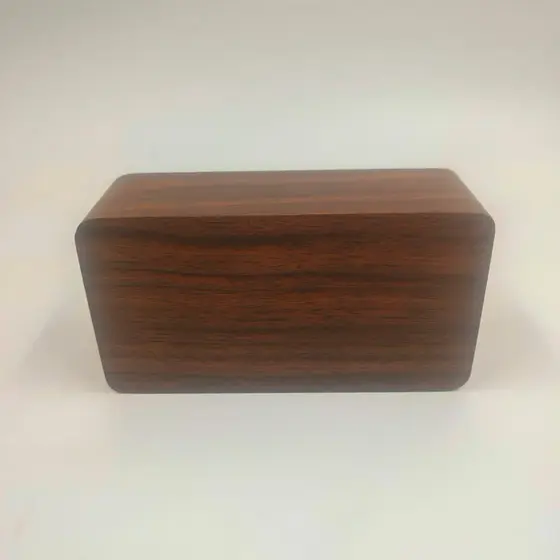 Relógio De Mesa Digital Estilo Madeira Com Despertador