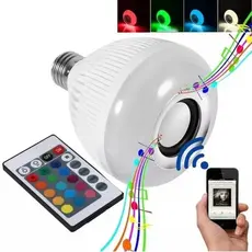 Lampada Led Musical Rgb Bluetooth com Controle Remoto 8