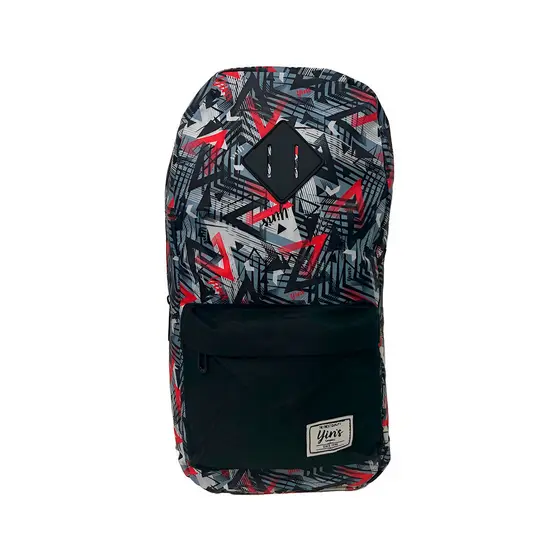 Mochila Transversal Regulável Camuflada Estampada Vermelha