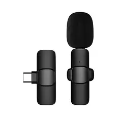 Microfone Sem Fio Transmissor Receptor Lapela Tipo C Android