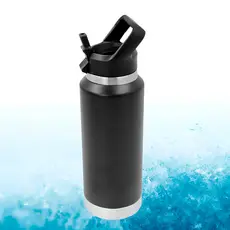 Garrafa Térmica Flip Squeeze Alça Canudo 1000ml Amarelo