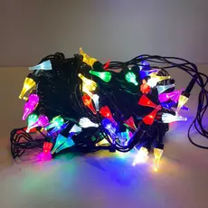 100 Lâmpadas Pisca Pisca Formato Bico Luz Super LED Colorido