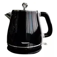 Chaleira Elétrica 1,8L YD-1830C Best –Inox, 1200W, Desligamento Automático, Tampa Removível, Luz Indicadora, Preta