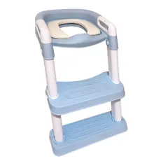 Assento Redutor Infantil Com Escada Estofado Para Vaso Sanitário Troninho Bebê Almofadado Desfralde Antiderrapante