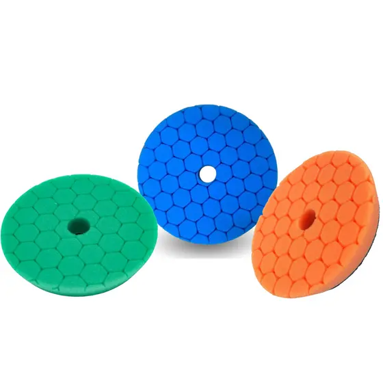 Kit 3 Boinas de 4 pol Corte Lustro e Refino Suave Media Agressiva  Boina Para Politriz Polimento Automotivo Combo