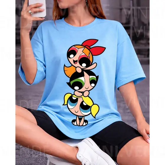 Camiseta Meninas Superpoderosas Luxo Estilo Gringo Algodão Premium Envio Já