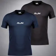 Kit 2 Camisetas Dry Fit Masculino Camisa Academia Tecido Leve Confortável Para Treino e Esporte