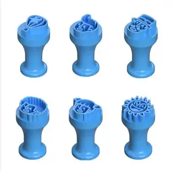 Kit 7 Carimbos Brigadeiro Mundo Bita para Docinhos De Festa Confeitaria Molde