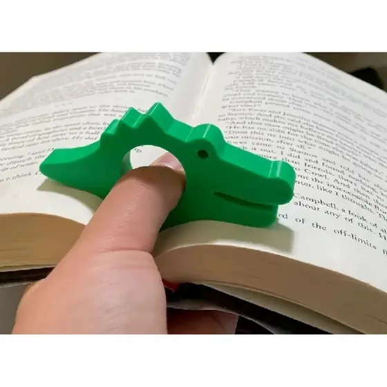 Apoio Suporte Segurar Livro Leitura Separador Páginas CROCODILO