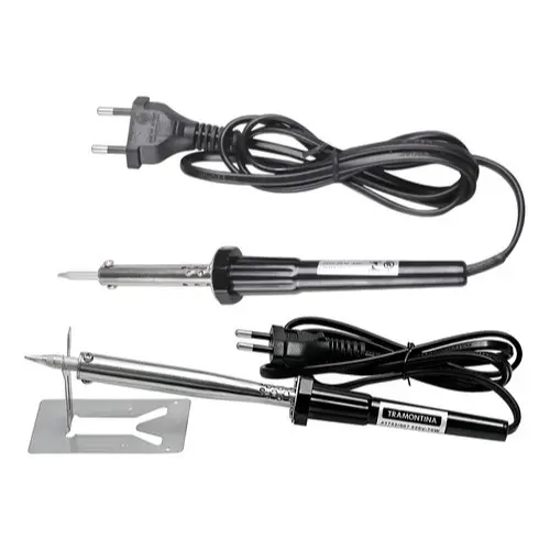 Ferro de Solda Tramontina 127v e 220v Empunhadura Plástica Ponteira Haste Metalica Resistente