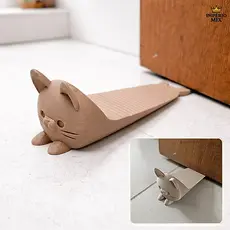 Trava de Porta Gatinho Antiderrapante – Peso de Porta Decorativo - Casa Segura